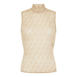 FF lace high-neck top