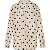 Dots printed long-sleeve shirt
