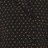 Printed stretch wool-blend blazer