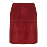 Engel paneled suede midi skirt