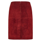 Engel paneled suede midi skirt