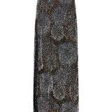 Crepe skirt with pearl embroidery