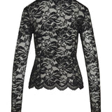 Lace long-sleeved top