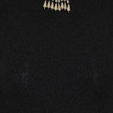 Jeweled backless knit gown