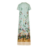 Zooflora Placée silk swing dress