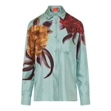 Peony Placée silk boy shirt