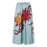 Peony Placée drawstring skirt