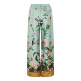 Zooflora Placée silk pajama trousers