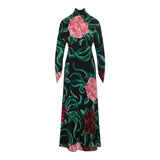 Silk Peony Gilda dress
