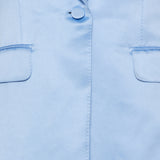 Single-breasted silk blazer