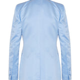 Single-breasted silk blazer