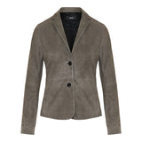 Shaped suede blazer