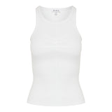 Stretch cotton tank top