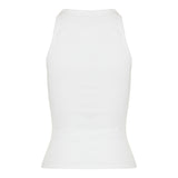 Stretch cotton tank top