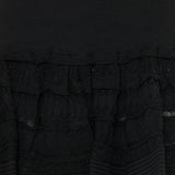 Ruffle wool crinoline mini skirt