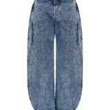 Alaïa High-rise barrel-leg jeans