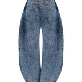 Alaïa High-rise barrel-leg jeans