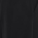 Wool‑blend slit midi skirt