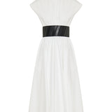 Alaïa Belted cotton midi dress