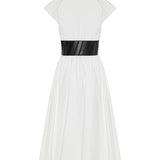 Alaïa Belted cotton midi dress