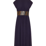 Belted midi dress