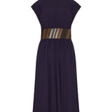 Belted midi dress