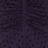 Draped fluid strass jersey dress