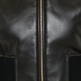 Leather cinched bomber