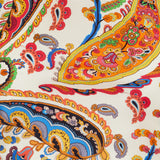 Paisley‑print silk‑twill top