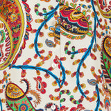Paisley print silk shirt