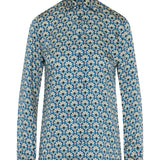 Patterned satin shirt