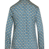 Patterned satin shirt