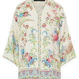 Flora and fauna basketweave kesa