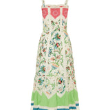 Floral cotton midi dress