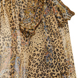 Silk blouse with scarf detail