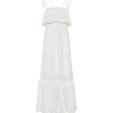 Broderie anglaise paisley long dress