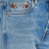 Flared cotton denim jeans