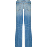 Flared cotton denim jeans