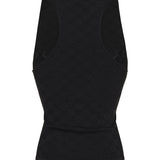 GG motif U-neck jersey top