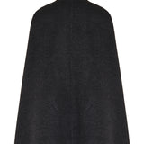 Silk wool cape with horsebit
