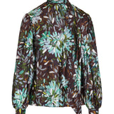 Printed silk twill shirt