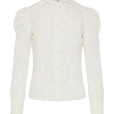 Isabel Marant Zorica ruffled embroidered blouse