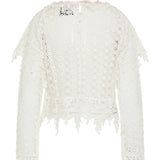 Hyliana ruffled lace top