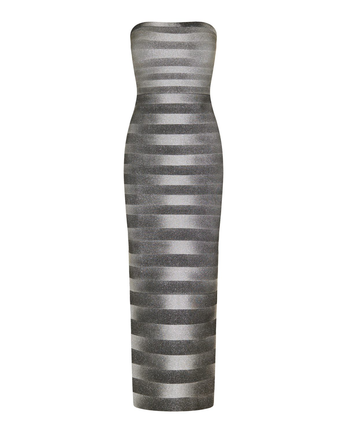 hervé léger grey and black bandage dress The Nia gown – Luisa World Coat Chest Size (Inches):46 Long Flutter Sleeve Formal 9% nylon formal chiffon evening gown