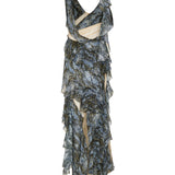 Unravelled serpent long dress