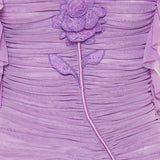 David Koma Asymmetric ruched mini dress