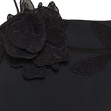 David Koma Lace rose mini dress