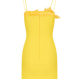 David Koma Floral appliqué mini dress