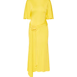 David Koma Floral appliqué jersey midi dress