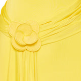 David Koma Floral appliqué jersey midi dress